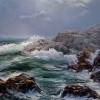 Irene Selander Seascape 23 x 28 oil on canvas INQUIRE