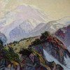 Paul Gustin Mt Rainier c 1925 32 x 40 Oil on Canvas Period Newcomb-Macklin frame