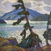 Ross Gill West Wind San Juan Island c 1935 12 x 16 Tempera Period Jensen frame