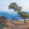 -Anna Hills Laguna Beach Eucalyptus Cottage c1918 14x18 oil